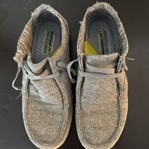 Skechers Men's canvas Gray Shoes air cooled with arch support summer beach sz9